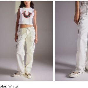 Brand new true religion cargo pants. Fit too small on me. Great material.